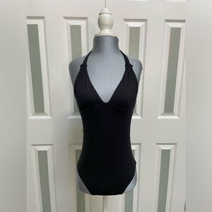 Black Volcom one piece swimsuit, size small